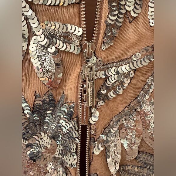 NWOT BRONX AND BANCO Violet Maxi Dress in Dark Silver, wedding guest dress - Picture 15 of 16